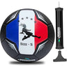 LXINDIA Football jaspo Soccer Champ Football Tpu Material Size 5 (Football and Pump France) black