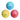LX INDIA Cricket ball Jaspo T-20 PVC Cricket Soft Balls, 22.9 cm, Pack of 6 (Rainbow)
