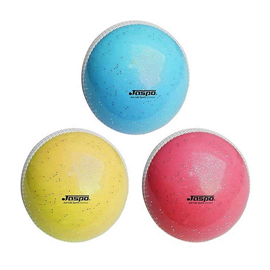 LX INDIA Cricket ball Jaspo T-20 PVC Cricket Soft Balls, 22.9 cm, Pack of 6 (Rainbow)