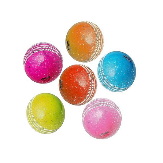LX INDIA Cricket ball Jaspo T-20 PVC Cricket Soft Balls, 22.9 cm, Pack of 6 (Rainbow)