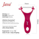 LXINDIA peeler Java Swift Peeler Japanese Stainless Steel (Red) (Pack of 1)