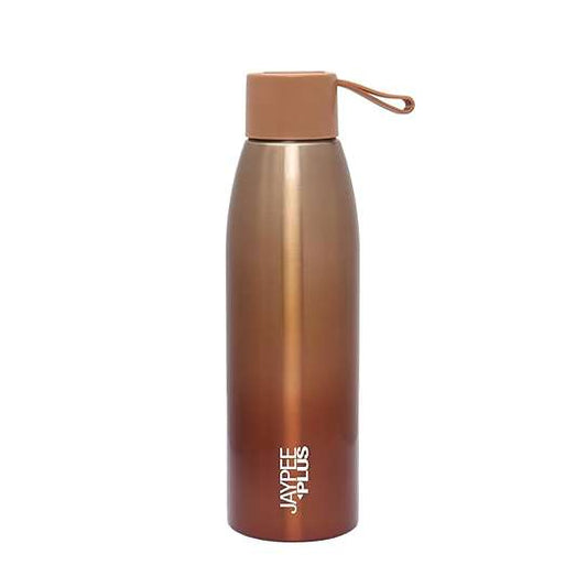 LX INDIA Water Bottle Jaypee Plus Victor Stainless Steel Vaccum Insulated Hot & Cold Water Bottle  500 ml, Brown