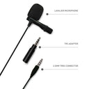 LXINDIA MicroPhone JBL Commercial CSLM10 Auxiliary Omnidirectional Lavalier Microphone(Black)