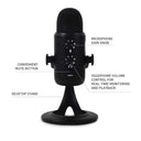 LXINDIA MicroPhone JBL Commercial CSUM10 Compact USB Microphone (Black)