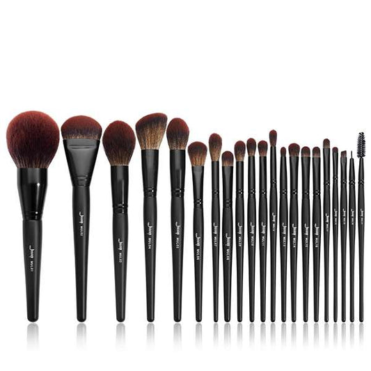 LX INDIA Makeup Brush Jessup Makeup Brushes Professional Set 21Pcs Black Complete Collection