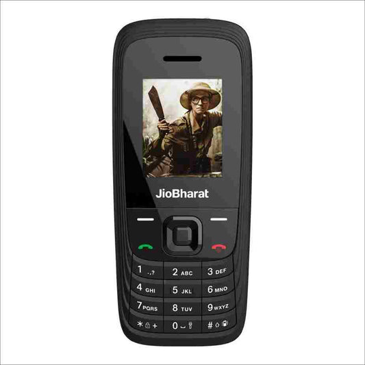 LX INDIA Keypad Phone Black JioBharat V4 4G Phone Locked for JioNetwork
