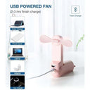 LXINDIA FANS JISULIFE Handheld Mini 3 IN 1 USB Hand Fan (Pink)