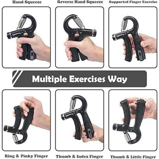 LX INDIA Health & Fitness JM SELLER Brush 5KG to 60KG Weight Adjustable Hight Quality Hand Gripper Pack of 2