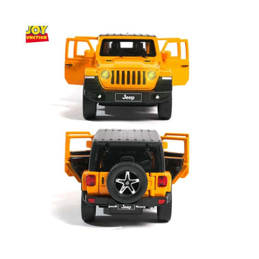 LXINDIA Toys JOY JUNCTION Jeep Rubicon Model Car (Yellow)