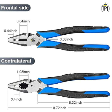 LXINDIA pliers JPT Heavy Duty 8inch High Leverage Side Cutting Pliers