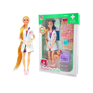 LXINDIA Toys K V Toys Alia Doll  Set  Nurse Kit Style  (Blue)