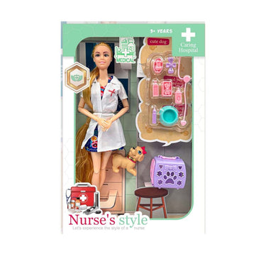 LXINDIA Toys K V Toys Alia Doll  Set  Nurse Kit Style  (Blue)