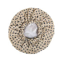 LXINDIA Shower Caps KANYOGA Reusable Shower Cap For Women (Beige & Blue)