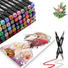 LXINDIA marker Karp 24Pcs Dual Tip Art Markers With Carrying Case