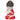 LX INDIA Buddha Monk Red KC PRODUCTS Religious Idol of Lord Gautam Buddha Statue