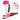 LX INDIA Hair Straightener and Hair Dryer Combo KD Zone 3-in-1 Hair Styling and Grooming Combo – Mini Hair Straightener, Foldable Hair Dryer, and Trimmer for Women (Pink)