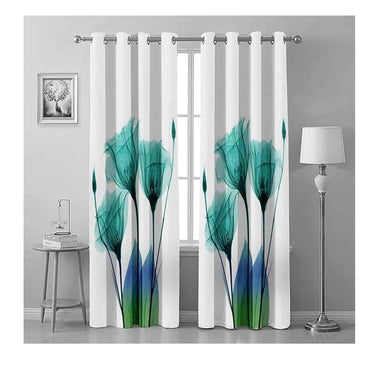 LXINDIA Curtains KENADIYA Printed Curtains 7 Feet Long Door  Set of 2 (C54 7 Feet Door Multicolour) Washable