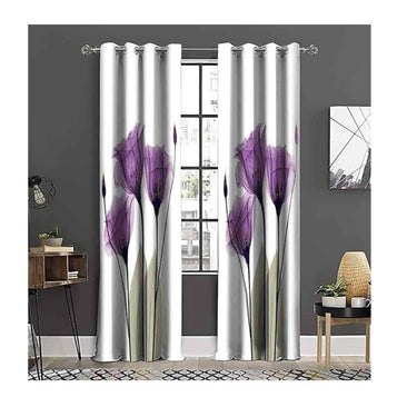 LXINDIA Curtains KENADIYA Printed Curtains 9 Feet Long Door for Living Room Bedroom Primum Quality Set of 2 (C53 9 Feet Long Door Multicolour)Washable