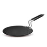 LXINDIA cookware KENT Hard Anodised Roti Tawa 28 CM (Black)