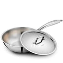 LXINDIA cookware KENT Triply Kadai Wok 22 CM with SS Lid