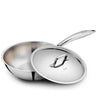 LXINDIA cookware KENT Triply Kadai Wok 22 CM with SS Lid