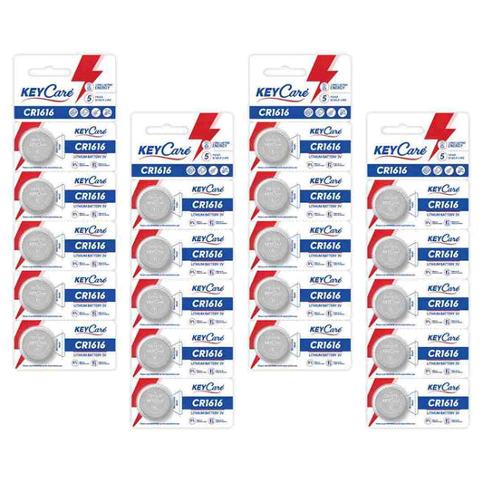 LX INDIA watch battery KeyCare CR1616 Lithium Coin Cell BatteryPack of 20