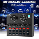 LXINDIA Sound Card kh V8 Sound Card Sound Effects Board for Podcast Equipment Bundle