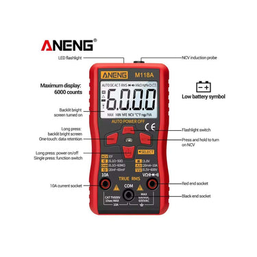 LXINDIA multimeters Khatz M118A  multimeter Multifunctional