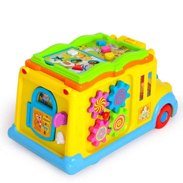 LXINDIA Toys Kiditos Baby Intellectual School Bus Activity Toy Vehicle