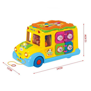 LXINDIA Toys Kiditos Baby Intellectual School Bus Activity Toy Vehicle