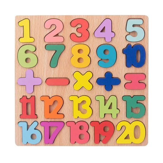 LX INDIA puzzle Kidology Wooden Number, Shape Puzzles for Kids 2-4 Years Old