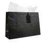 LXINDIA Bag KidsyWinsy Pack Of 5 Black Embossed Gift Bags (Large,16 * 5 * 11 Inches)