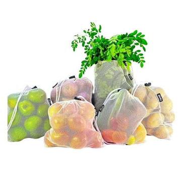 LXINDIA Bag Kiella Reusable Mesh Net Storage Bags for Vegetables and Fruits Ultimate Fridge Storage Solutions for Greens