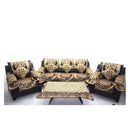 LXINDIA sofa cover KINGLY Chenille Brown Sofa Cover and 6 ARM Cover with Table Cover and 5 Cushion Cover