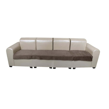 LXINDIA sofa cover KINGLY Muamar Sofa cover for seat only Velvet 4 Seater (Dark Brown)