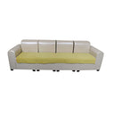 LXINDIA sofa cover KINGLY Muamar Sofa cover for seat only Velvet 4 Seater(lemon)