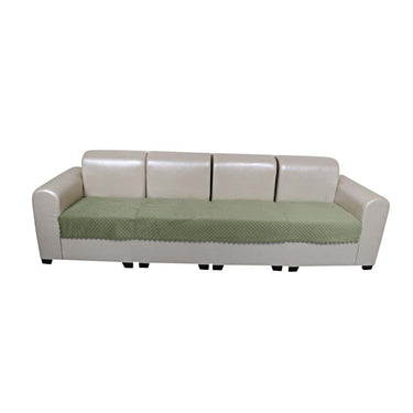 LXINDIA sofa cover KINGLY Muamar Sofa cover for seat only Velvet 4 Seater(Royal Green)