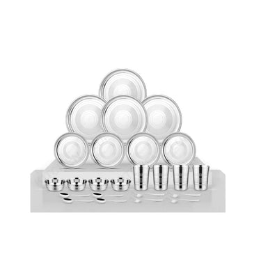 LXINDIA Dinner Set KITCHEN CLUE High Grade 202 Stainless Steel Dinner Set