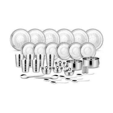 LXINDIA Dinner Set Kitchen Clue High Grade Stainless Steel Dinner Set