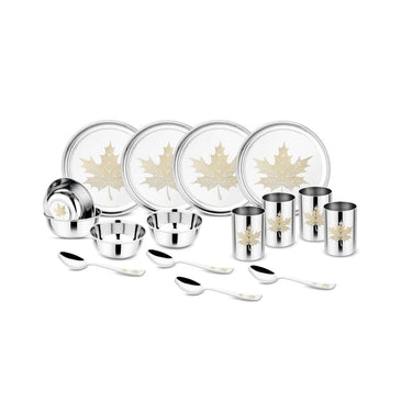 LXINDIA Dinner Set KITCHEN CLUE Laser Steel Dinner Set