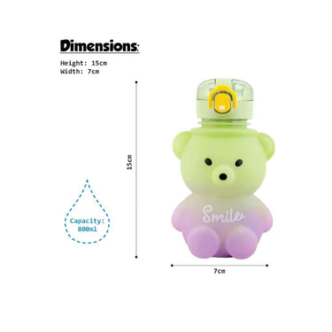 LXINDIA bottle Koochie Koo Plastic Teddy Bear Water Bottle (Green)