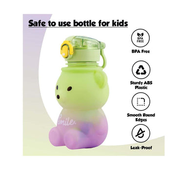 LXINDIA bottle Koochie Koo Plastic Teddy Bear Water Bottle (Green)