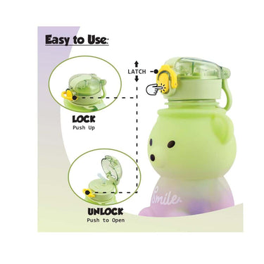 LXINDIA bottle Koochie Koo Plastic Teddy Bear Water Bottle (Green)