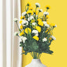 LXINDIA Plants Kraft Seeds by 10CLUB Artificial Yellow White Carnations