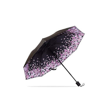 LXINDIA Umbrella Kraptick Birds Printed Umbrella (Butterfly Flower)