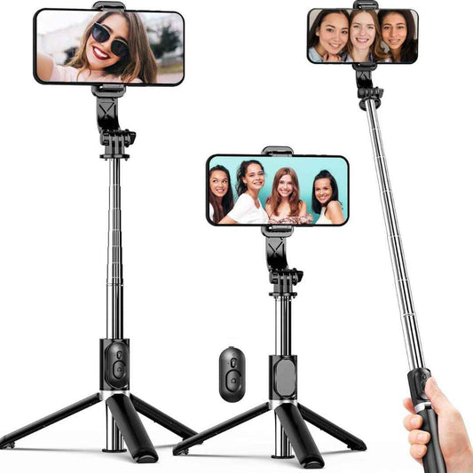 LX INDIA Mobile Tripods Kratos K1 Selfie Stick with Tripod Stand,Extendable Selfie Stick for Mobile Phone with Bluetooth Remote