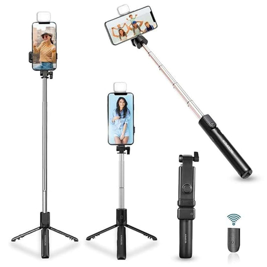 LXINDIA Selfie Sticks Kratos K2 Selfie Stick with Tripod Stand Selfie stick with Bluetooth Remote
