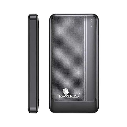 LX INDIA Power Bank Kratos Legend Core Power Bank 10000mah, 22.5W Fast Charging Power Bank with Type C & Dual USB Output, Black