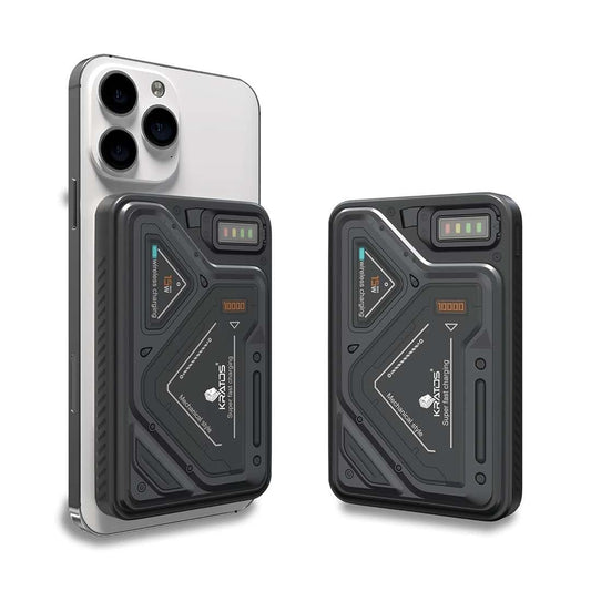 LX INDIA Power Bank Kratos PB03 Stylish 10000mAH Magsafe Powerbank, 22.5w Wired & 15w Wireless Charging,