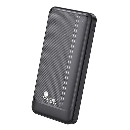 LX INDIA Power Bank Kratos PowerBank 10000 mAh 22.5W Fast Charging, 3 Output - Dual USB & USB Type C Output & Input, Black
